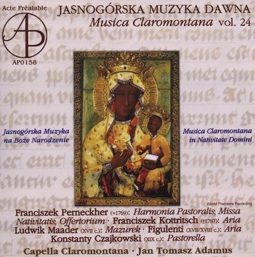 JAN TOMASZ ADAMUS / ヤン・トマシュ・アダムス / MUSICA CLAROMONTANA VOL.24