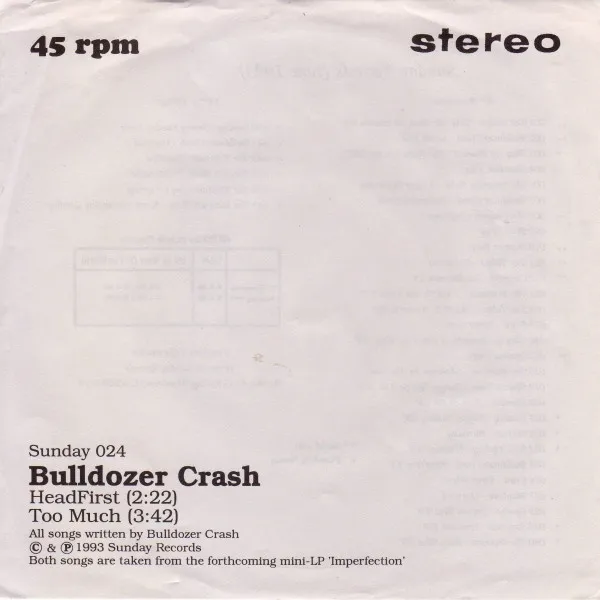 BULLDOZER CRASH / CHRYSALIS