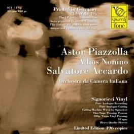SALVATORE ACCARDO / サルヴァトーレ・アッカルド / PIAZZOLLA: ADIOS NONINO (LP/LTD)