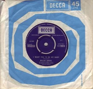 BILLIE DAVIS / ビリー・デイヴィス / I WANT YOU TO BE MY BABY