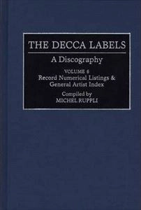 MICHEL RUPPLI / DECCA LABELS DISCOGRAPHY VOLUME 6