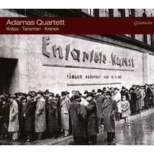 ADAMAS QUARTETT / アダマス四重奏団 / クラーサ、タンスマン、クレーネク 弦楽四重奏曲と中欧の近代音楽