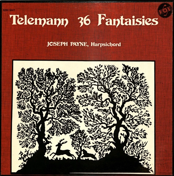 JOSEPH PAYNE / ジョセフ・ペイン / TELEMANN:36 FANTASIES