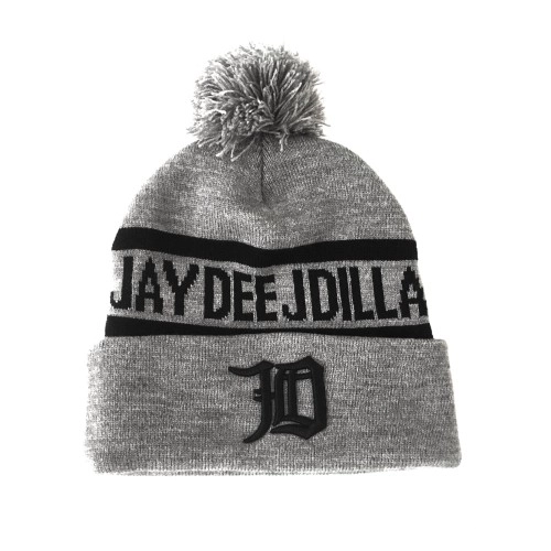 J DILLA aka JAY DEE / KNIT HAT BEANIE (GREY)