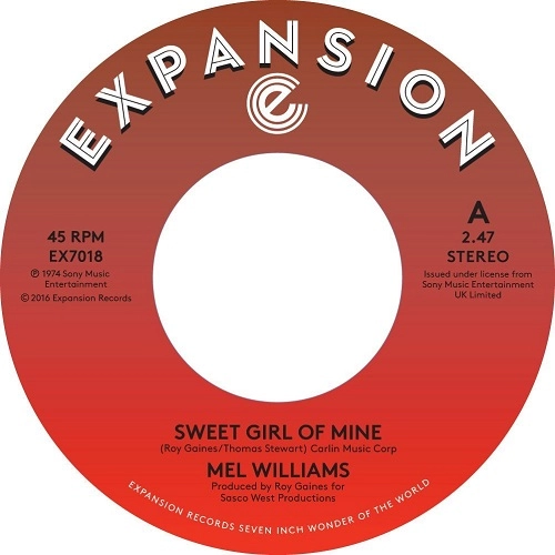 MEL WILLIAMS / SWEET GIRL OF MINE / TURN ME ON