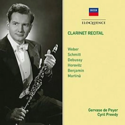 GERVASE DE PEYER / ジェルヴァーズ・ド・ペイエ / CLARINET RECITAL