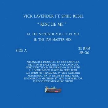VICK LAVENDER / ヴィック・ラベンダー / RESCUE ME FEAT. SPIKE REBEL