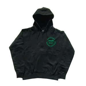 ROCKY&TheSWEDEN / THE BIG STONED HOODIES BLACK / GREEN/XL