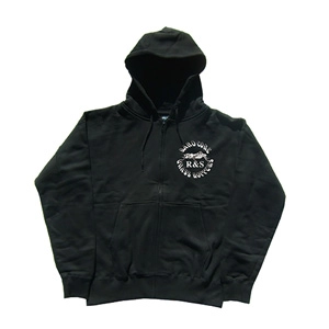ROCKY&TheSWEDEN / THE BIG STONED HOODIES BLACK / WHITE/L