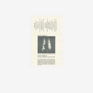 MARC BARRECA / マーク・バレッカ / MUSIC WORKS FOR INDUSTRY