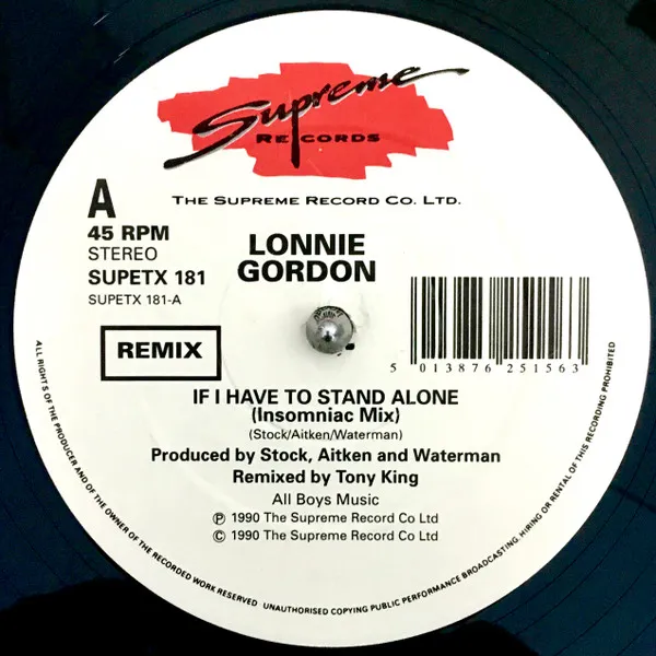 LONNIE GORDON / ロニー・ゴードン / IF I HAVE TO STAND ALONE