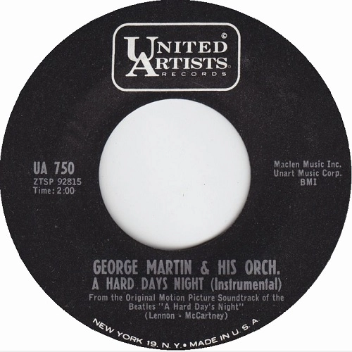 GEORGE MARTIN / ジョージ・マーティン / A HARD DAY'S NIGHT