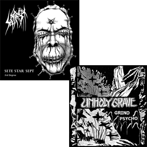SETE STAR SEPT / UNHOLY GRAVE / 3rd Degree / Grind Psycho (Gold Vinyl)