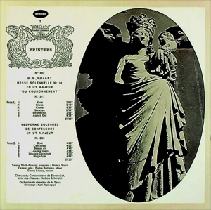 KARL RISTENPART / カール・リステンパルト / MOZART: MESSE SOLENNELLE NO.14 / VESPERAE SOLENNES DE CONFESSORE
