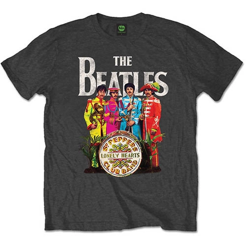 BEATLES / ビートルズ / THE BEATLES SGT PEPPER CHARCOAL MENS TS: LARGE
