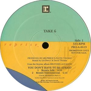 TAKE 6 / テイク・シックス / YOU DON'T HAVE TO BE AFRAID