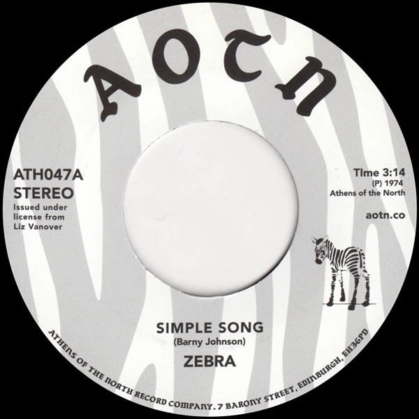 ZEBRA / "SIMPLE SONG(7"")"