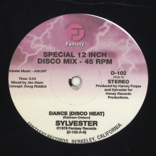 SYLVESTER / シルヴェスター / DANCE (DISCO HEAT) / YOU MAKE ME FEEL (MIGHTY REAL)
