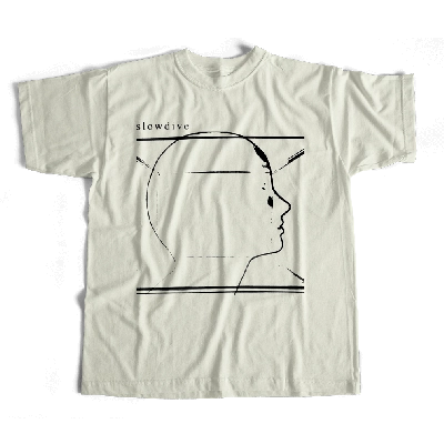 SLOWDIVE / スロウダイヴ / ALBUM TEE (LINEN/WHITE) (M)