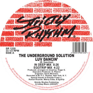 UNDERGROUND SOLUTION / アンダーグラウンド・ソリューション / LUV DANCIN' (2017 RE-ISSUE)