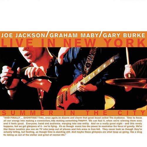 JOE JACKSON / ジョー・ジャクソン / SUMMER IN THE CITY: LIVE IN NEW YORK [2LP] (180 GRAM AUDIOPHILE VINYL, FIRST TIME ON VINYL, REMASTERED, GATEFOLD)