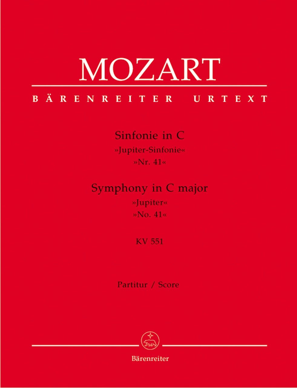 WOLFGANG AMADEUS MOZART / ヴォルフガング・アマデウス・モーツァルト / SINFONIE IN C JUPITER-SINFONIE NR.41