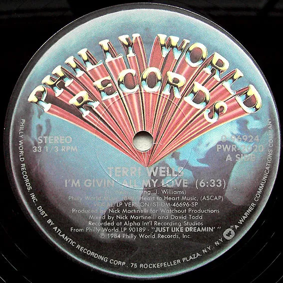 TERRI WELLS / テリー・ウェルズ / I'M GIVIN'ALL MY LOV