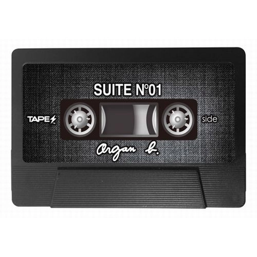TATSUO SUNAGA / 須永辰緒 / 須永辰緒デザイン TAPES x organ b suite ブラックデニムver. カセットテープ型バッテリーチャージャー