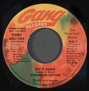 TOMORROW'S EDITION / トゥモローズ・エディション / SAY IT AGAIN