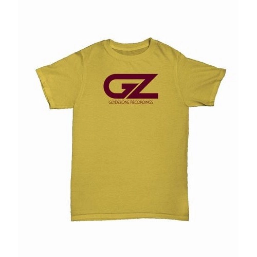 DAM-FUNK / デイム・ファンク / GLYDEZONE RECORDINGS T-SHIRT (YELLOW W/BURGUNDY - XL)