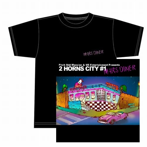 Pitch Odd Mansion & MS Entertainment       / Pitch Odd Mansion & MS Entertainment Presents“2 HORNS CITY #1 -MARS DINER-”★ディスクユニオン限定T-SHIRTS付セットXLサイズ
