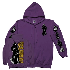 BURN / バーン / REAPER POCKET ZIP-UP (PURPLE / M-SIZE)