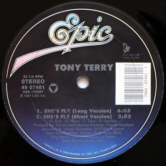 TONY TERRY / トニー・テリー / SHE'S FLY