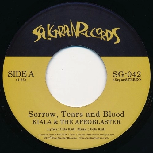KIALA & THE AFROBLASTER / キアラ & ザ・アフロブラスター / SORROW, TEARS AND BLOOD / DEAR WORLD