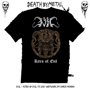 EVIL (from JAPAN) / イーヴル / EVIL x death by metal<BLACK TSHIRTS / SIZE:M>