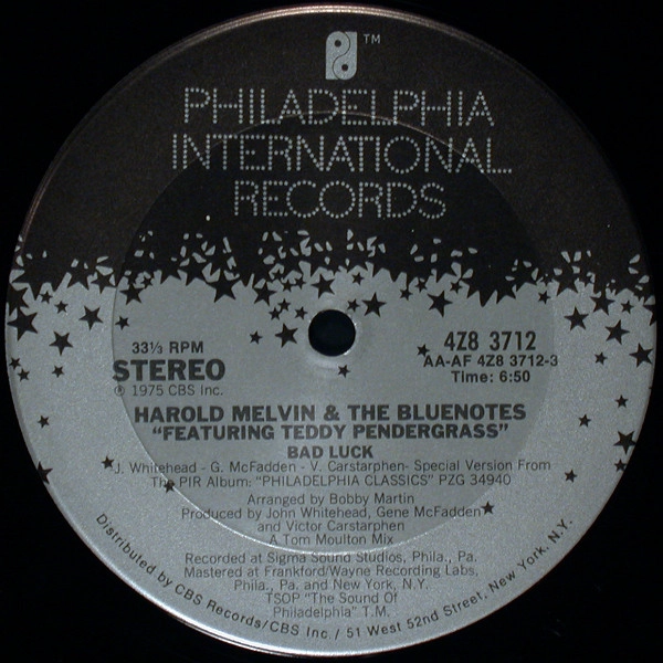 HAROLD MELVIN & THE BLUE NOTES / ハロルド・メルヴィン&ザ・ブルー・ノーツ / BAD LUCK / DON'T LEAVE ME THIS WAY