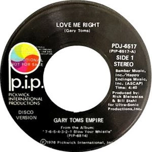 GARY TOMS EMPIRE / ゲイリー・トムズ・エンパイア / LOVE ME RIGHT