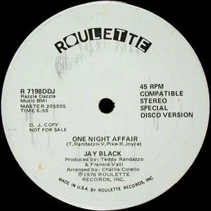 JAY BLACK / ONE NIGHT AFFAIR