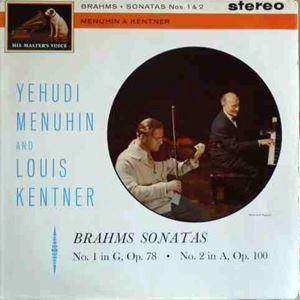 YEHUDI MENUHIN / ユーディ・メニューイン / BRAHMS: VIOLIN SONATA NO.1 & 2