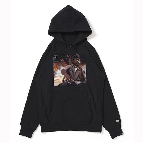 APPLEBUM × BBE / Beat Generation Pete Rock Sweat Parka BLACK - SIZE M 