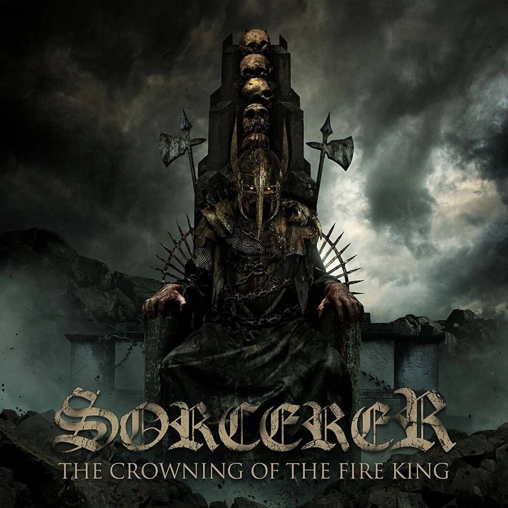 SORCERER (from Sweden) / THE CROWNING OF THE FIRE KING<2LP / CLEAR/BLACK MARBLED VINYL>