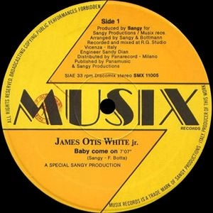 JAMES OTIS WHITE JR. / ジェームス・オーティス・ホワイト・ジュニア / BABY COME ON