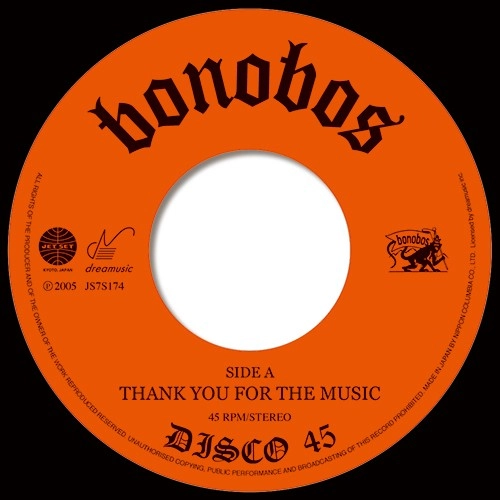 bonobos / ボノボ / THANK YOU FOR THE MUSIC