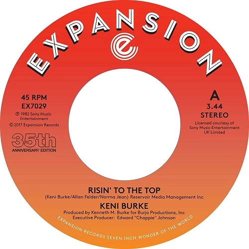 KENI BURKE / ケニ・バーク / RISIN' TO THE TOP/HANG TIGHT