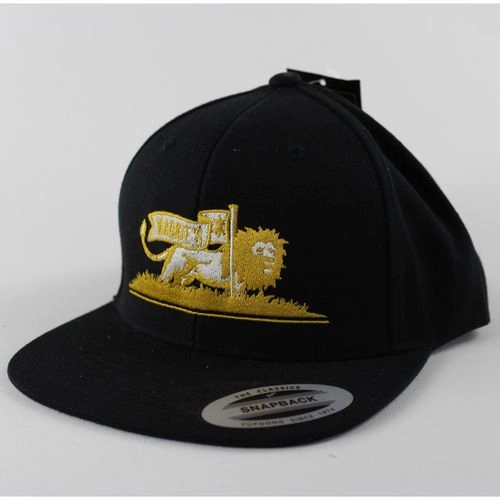 BULLWACKIE'S ALLSTARS / ブルワッキーズ・オールスターズ / EMBROIDERED SNAPBACK HAT WITH WACKIE'S LION GOLD LOGO ON FRONT/BLACK