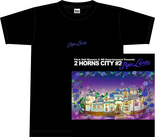 Pitch Odd Mansion & MS Entertainment       / 2 HORNS CITY #2 RAIN LIBRARY★ディスクユニオン オンラインショップ限定T-SHIRTS付セットMサイズ