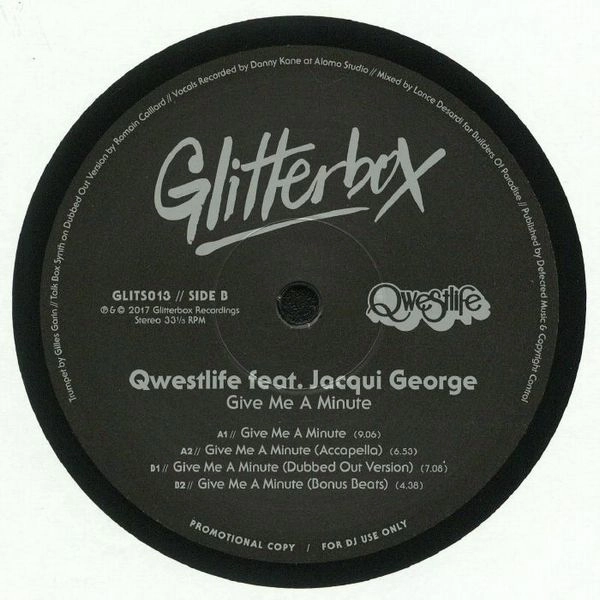 QWESTLIFE / GIVE ME A MINUTE (FEAT JACQUI GEORGE)