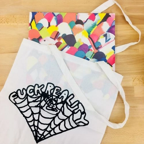 SMALLVILLE / FUCK REALITY TOTE BAG SPIDER