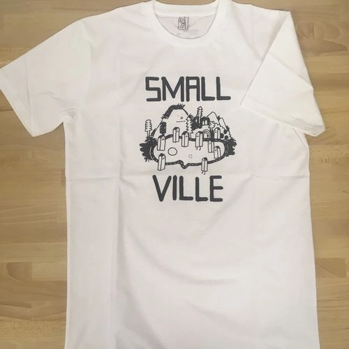 SMALLVILLE / SMALLVILLE SHIRT LOGO WHITE/BLACK SIZE:L