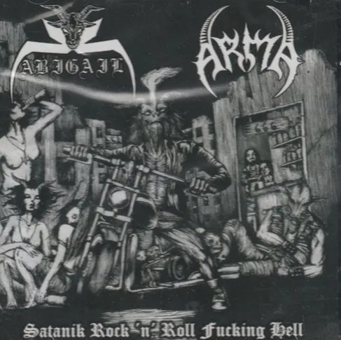 SPLIT (AGIBAL / ARMA) / SATANIK ROCK'N'ROLL FUCKING HELL